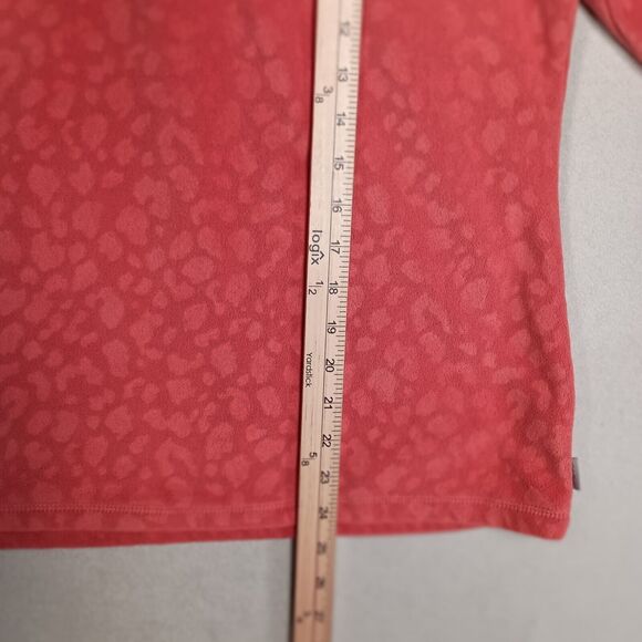 Eddie Bauer Jacket Womens Medium Pink Fleece 1/2 Zip Textured Outdoor Gorpcore - Picture 10 of 12